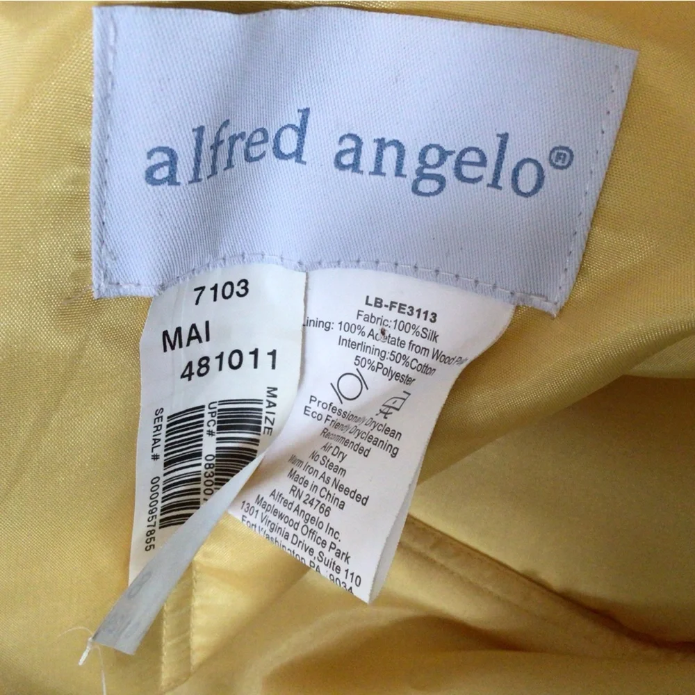 Alfred Angelo Silk Dress, Size 8, New - Picture 7 of 8